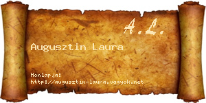 Augusztin Laura névjegykártya